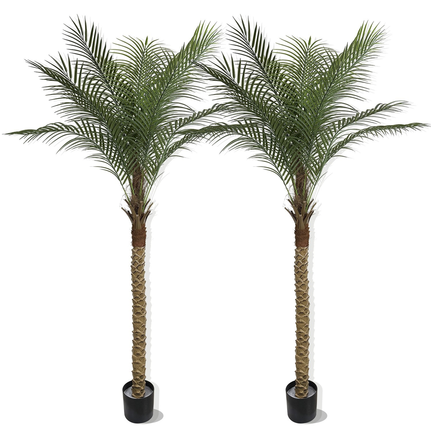 7FT 2pack Artificial Palm Fake Tropical Potted Plant Indoor Outdoor Home Decor
