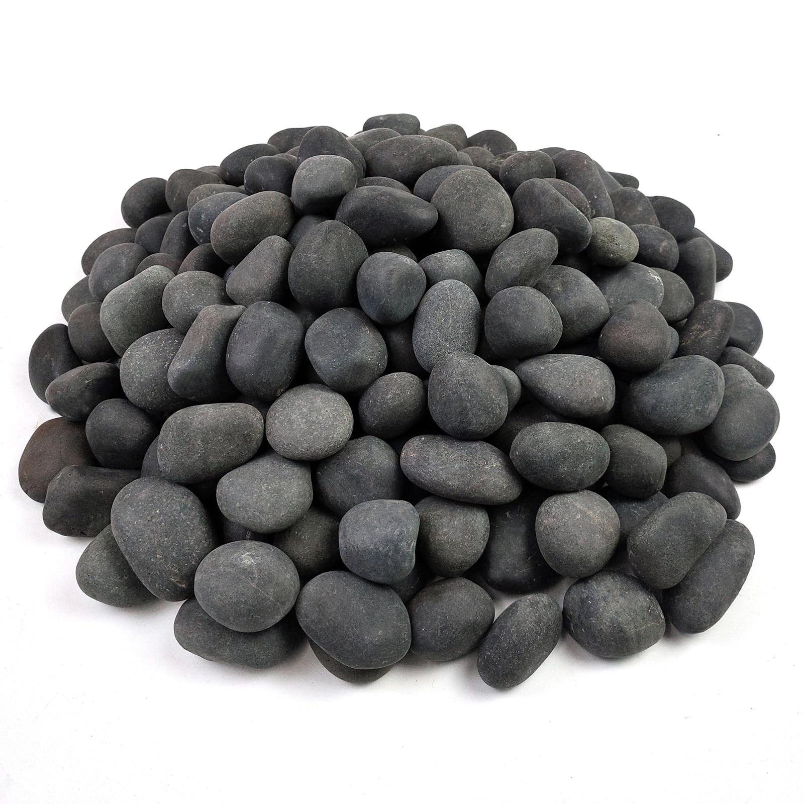 FANTIAN 40 lbs Black Stones for Landscaping, 1-2 Inch Small Pebbles Natural D…