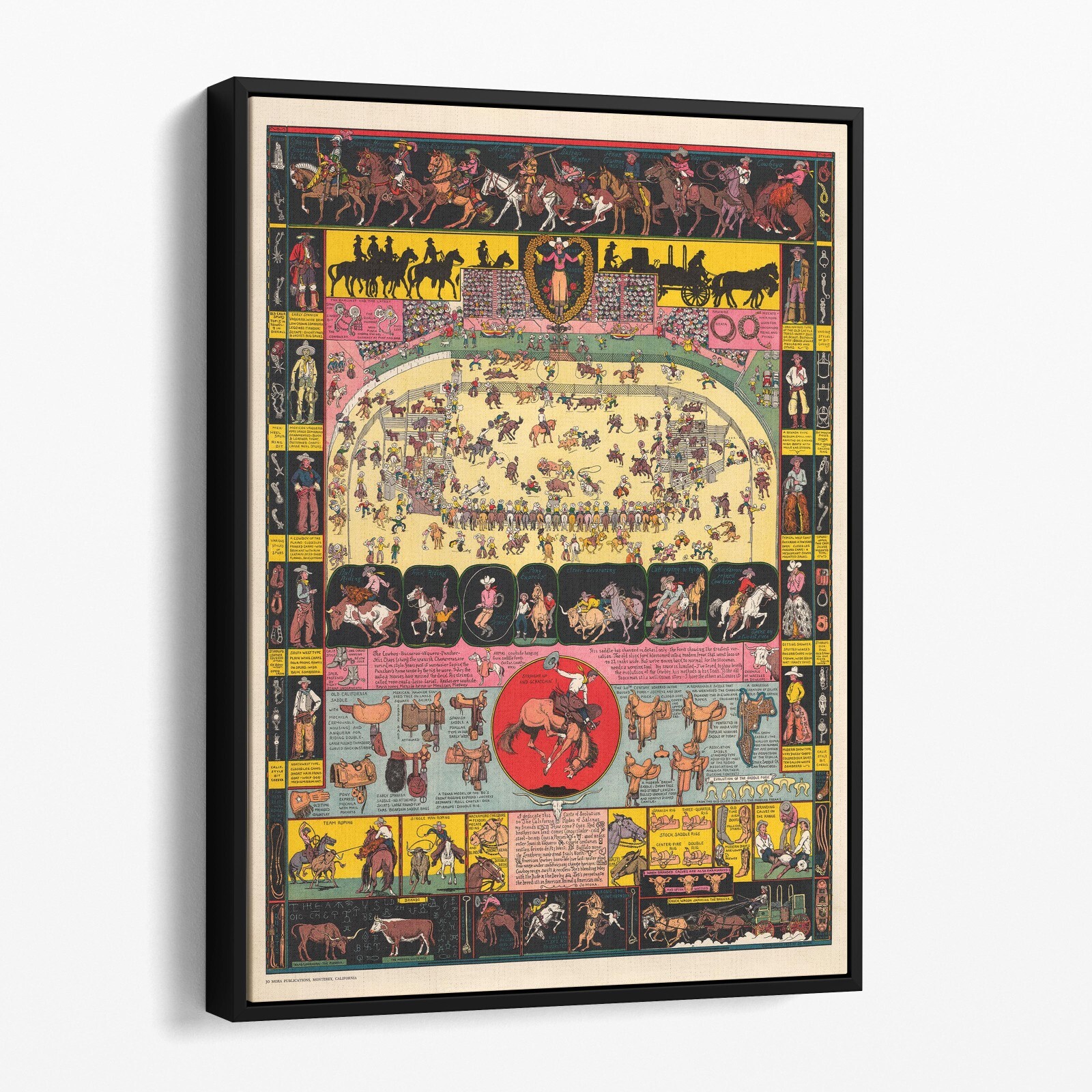 Evolution of the Cowboy 1941 – Sweetheart of the Rodeo Canvas Print Wall Art