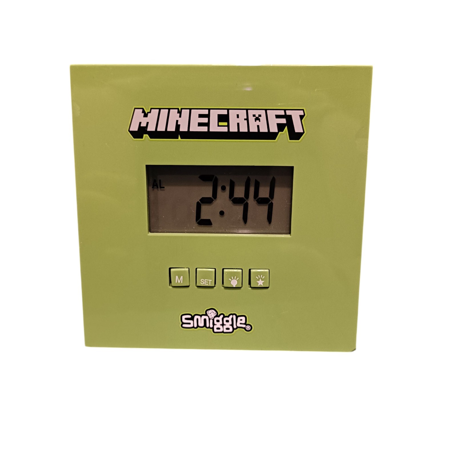 Minecraft Alarm Clock Smiggle Branded Alarm Clock With Light Up Display 2022