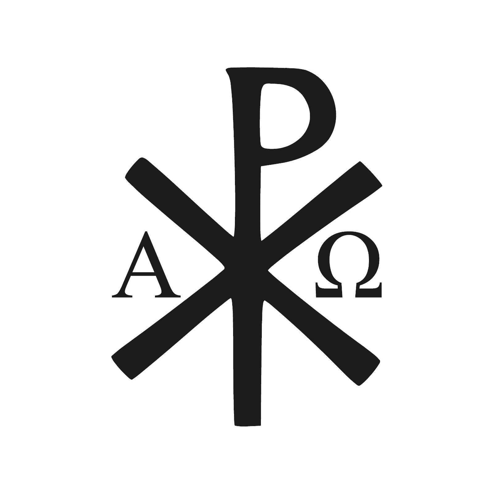 Chi Rho Christogram Alpha Omega Vinyl Decal Jesus Christ Chrismon Sigla Sticker
