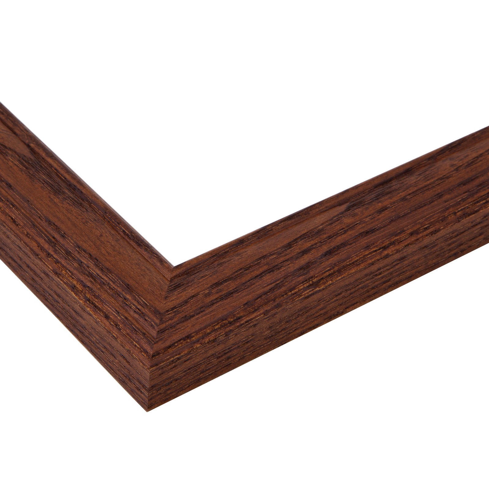 ArtToFrames 1.25&Prime; Custom Poster Frame Brown Walnut Stain on Oak Wood 4086 Large