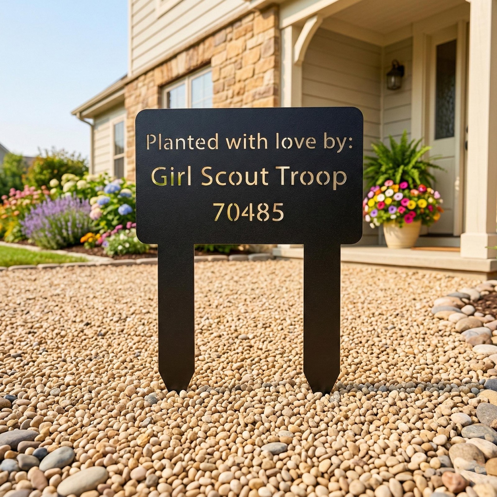 Custom Yard Sign with Stake, Design Your Own Metal Sign, Personalized Lawn Sign