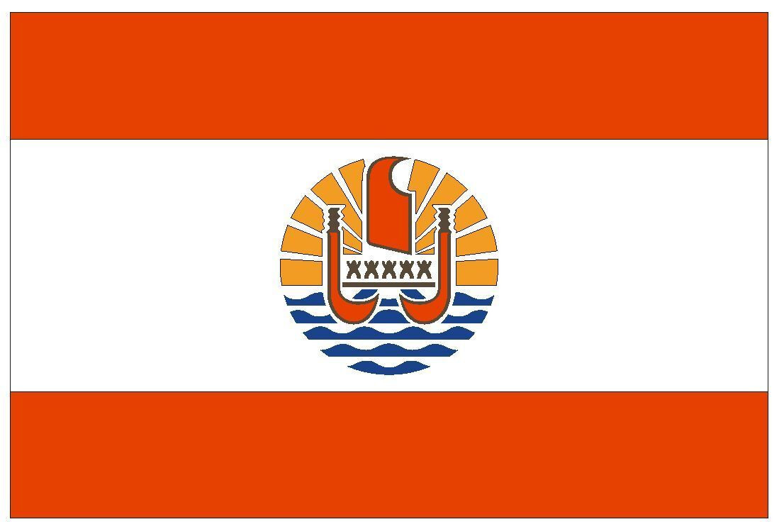 French Polynesia International Flag Sticker Decal F176