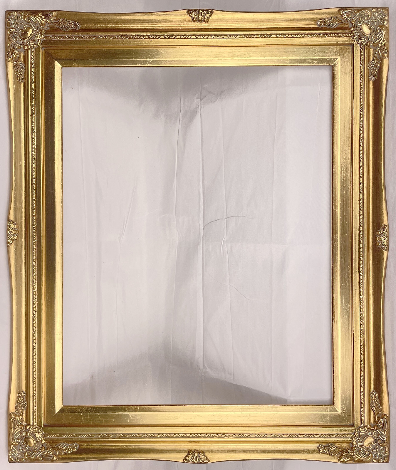 Antique Gold Ornate Baroque Wood Picture Frame Gold Liner 3&Prime; Wide