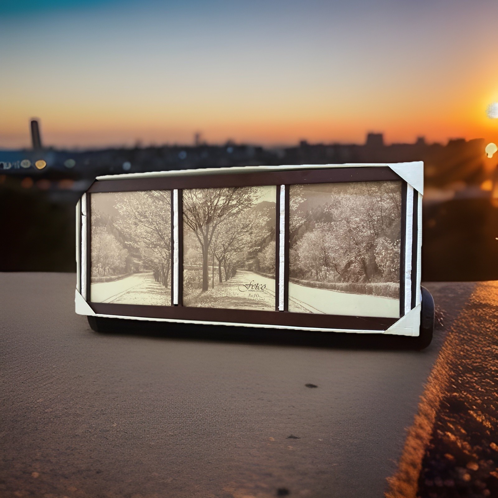 Fetco triple Home Decor 8” x 10” Vertical Or Horizontal Picture frame
