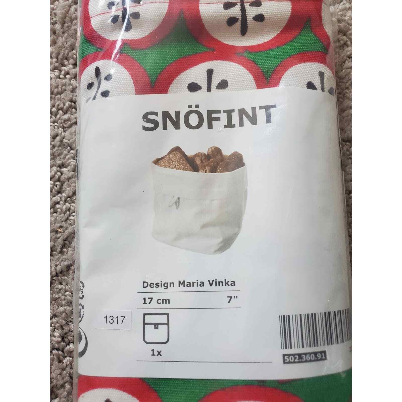 2012 Ikea Snofint Basket Maria Vinka Design 7&Prime; 17cm In Package Swedish Apple