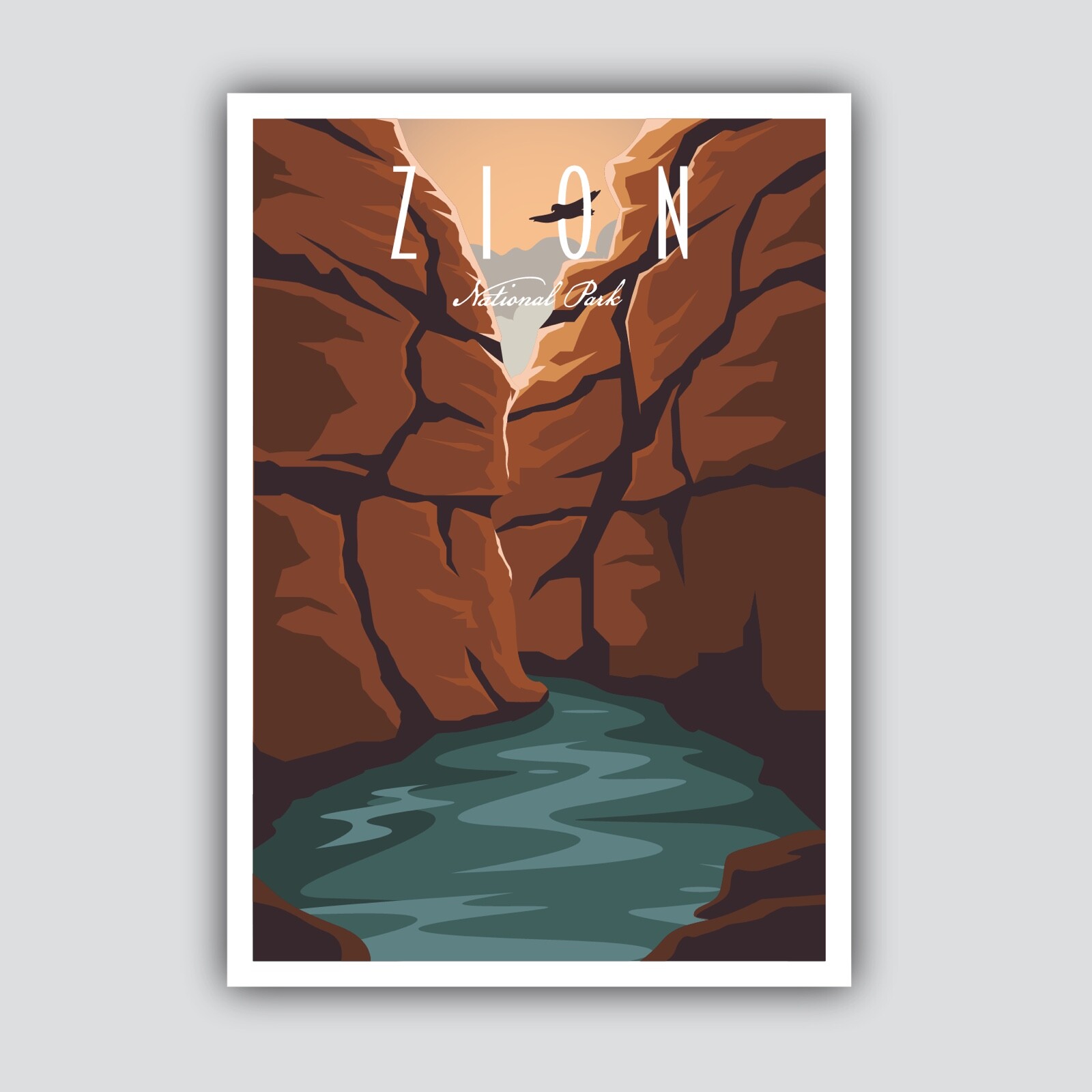 Zion National Park Utah USA States Nature Travel the World Vinyl Decal Sticker