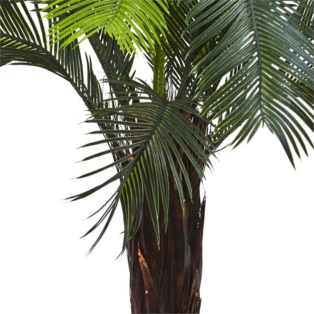 Pemberly Row Indoor/Outdoor 36&Prime; Cycas Tree UV Resistant in Green/Black