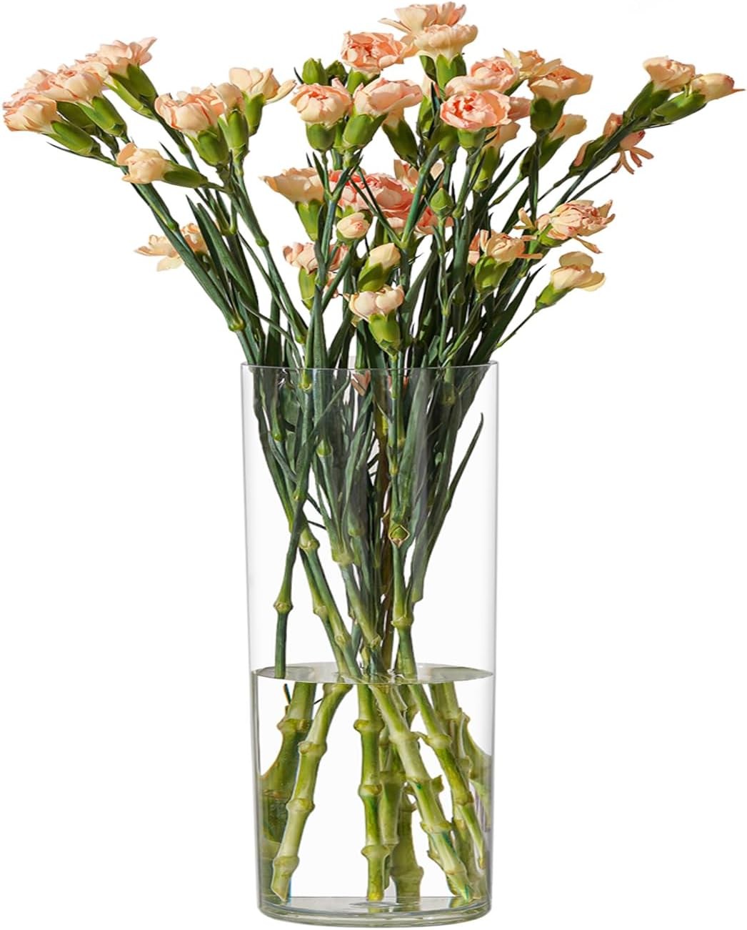 Flower Vase Acrylic Cylinder,7.86&Prime; Tall Clear Vase for Centerpieces,Wedding