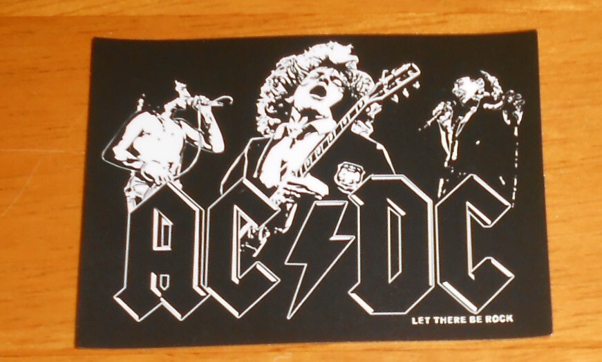 AC/DC Let There Be Rock Sticker (rectangle) 3×2.5