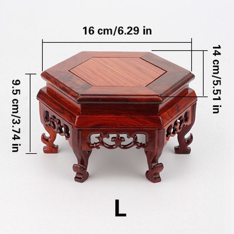 Vintage Collection Wooden Display Stand Pedestal Vase Teapot Base Home Decor