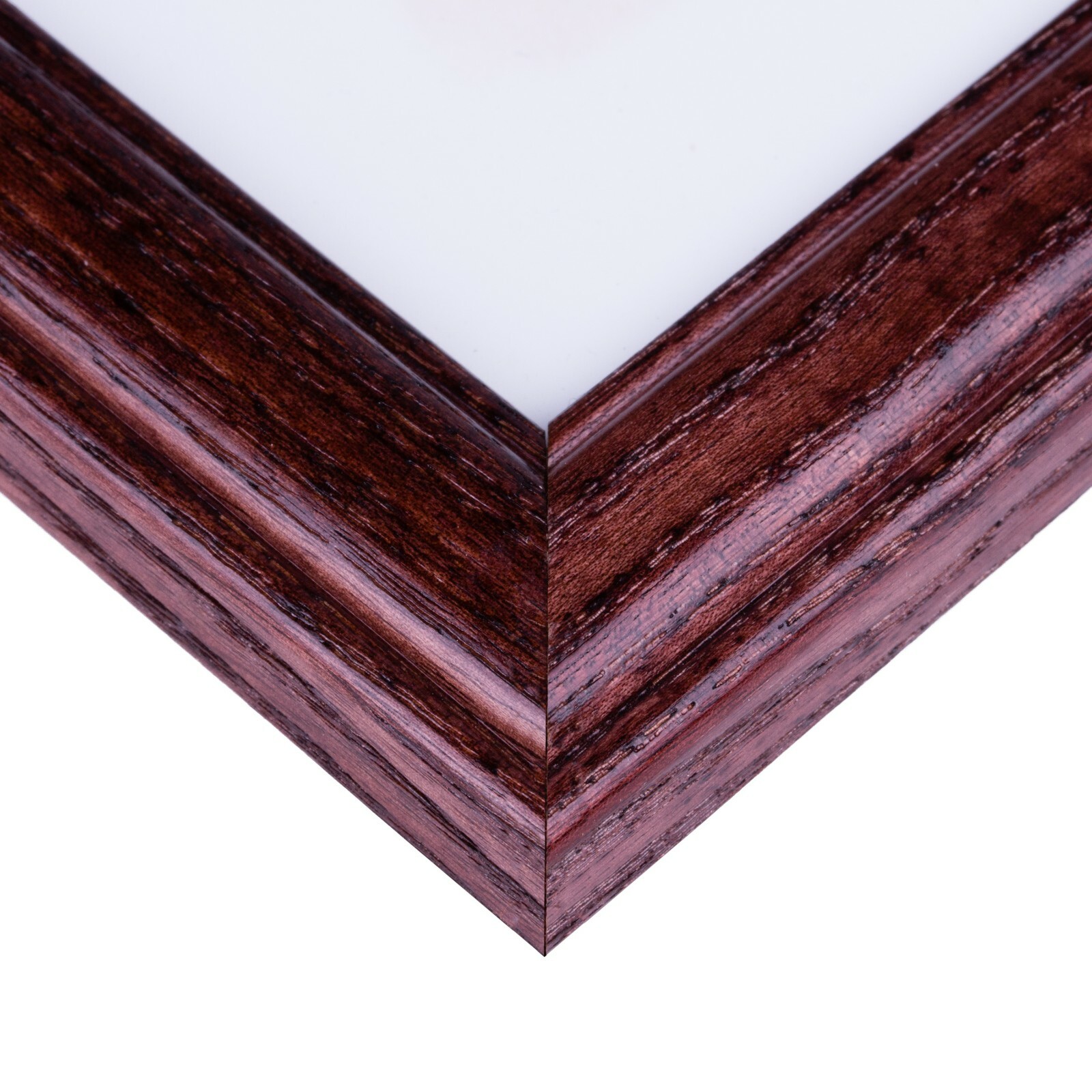 Craig Frames Wiltshire 236, Simple Red Hardwood Picture Frame With Single Mat