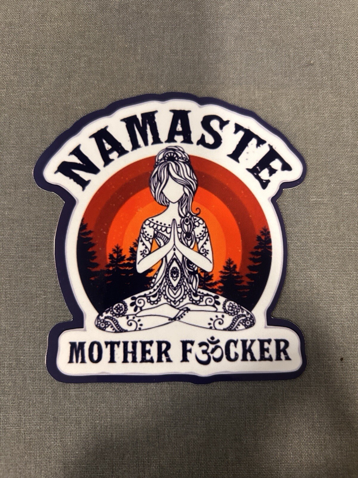 Namaste Large Sticker Waterproof Measure4&Prime;