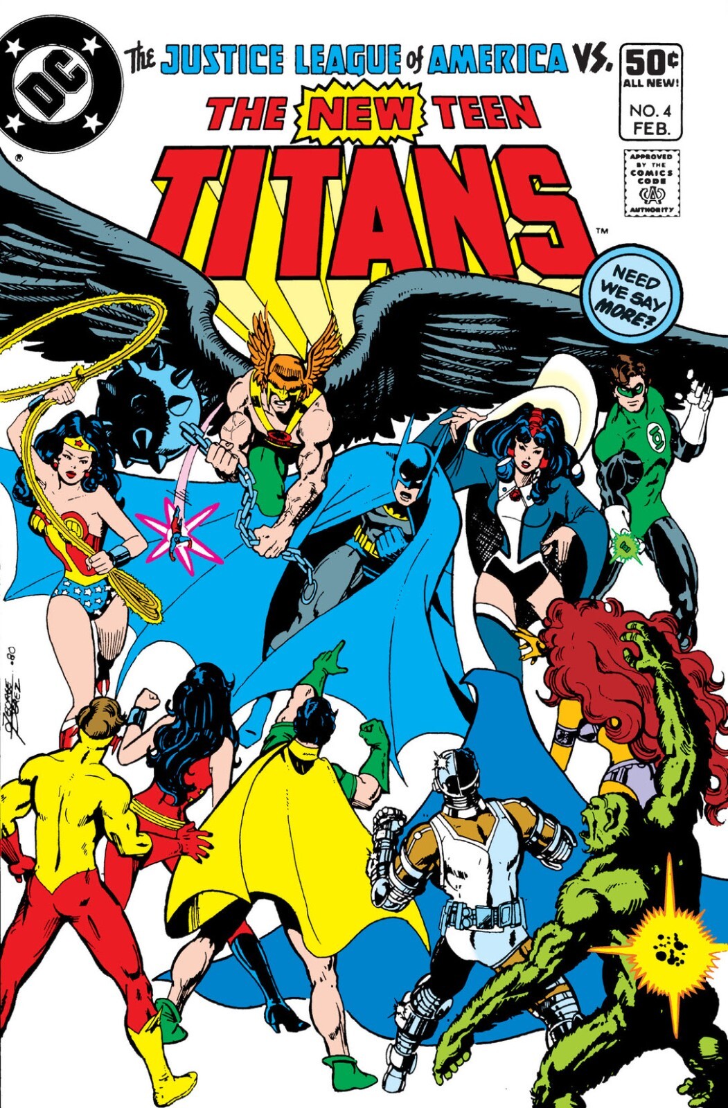 THE NEW TEEN TITANS #4 COMIC BOOK COVER 11&Prime;x17&Prime; POSTER PRINT