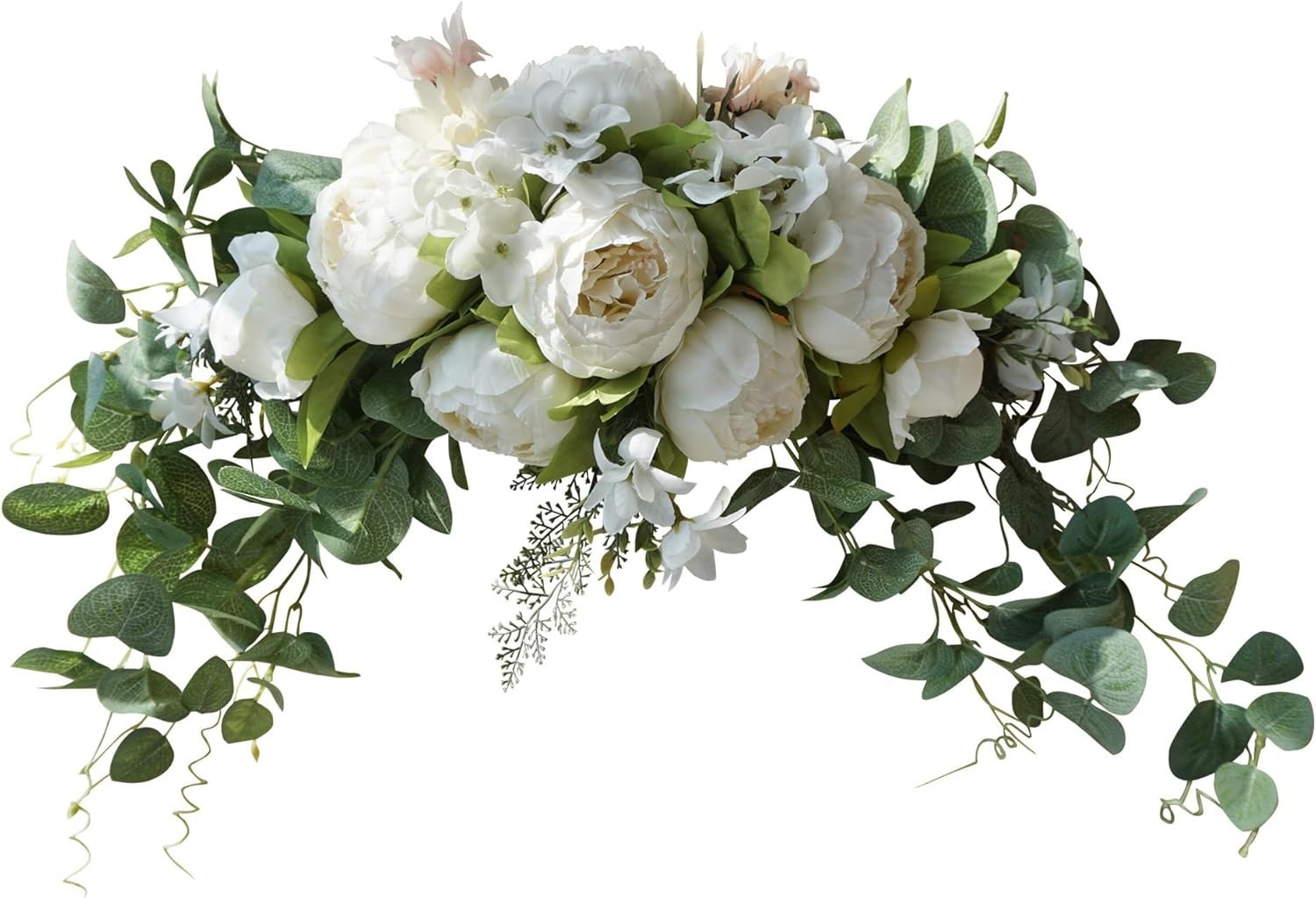 Wedding Arch Flowers, 30 Inch Rustic Artificial Floral Swag for Door Lintel, …