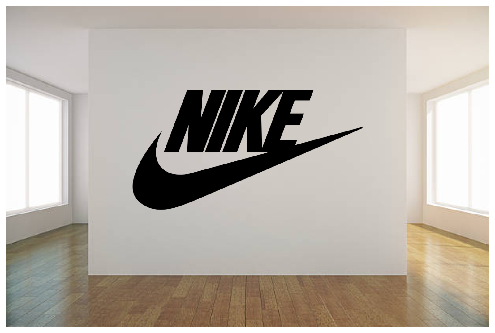 NIKE LOGO CHECK MARK WALL VINYL ART DECAL 36X18&Prime; BEDROOM HOME DECOR