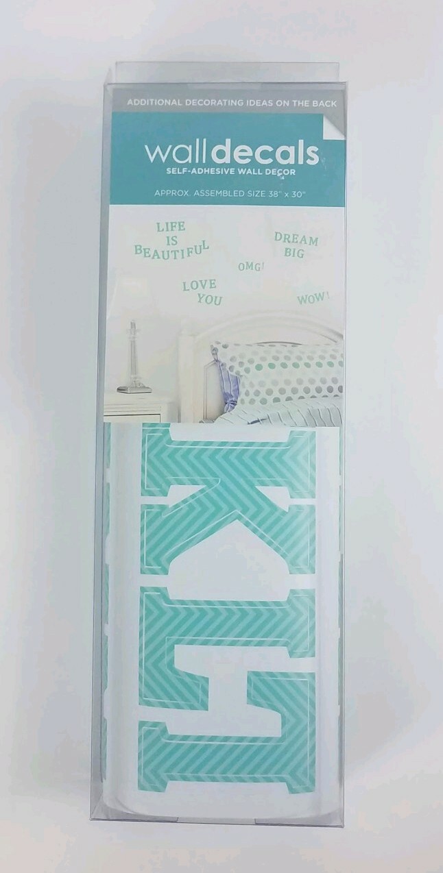 Lot 26 Studio Wall Decals Alphabet Self-Adhesive Wall Décor Brand 2 Sheets New