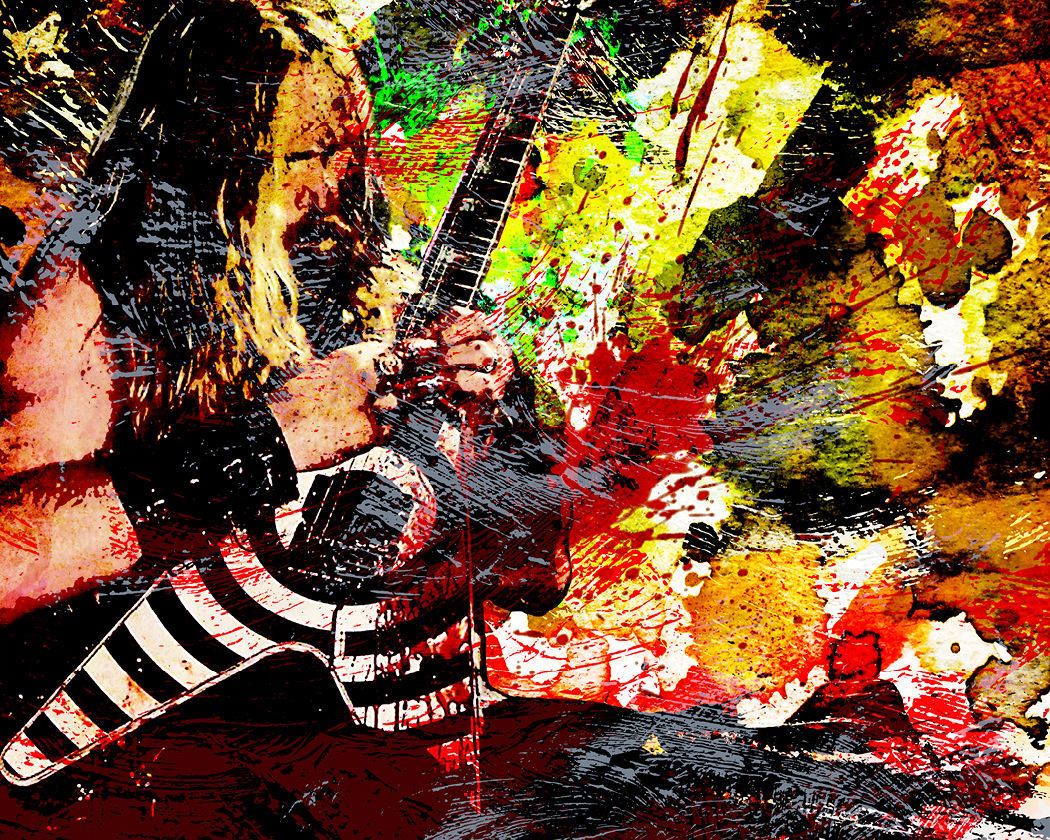 Zakk Wylde Poster, Black Label Society Canvas, Ozzy Osbourne, BLS