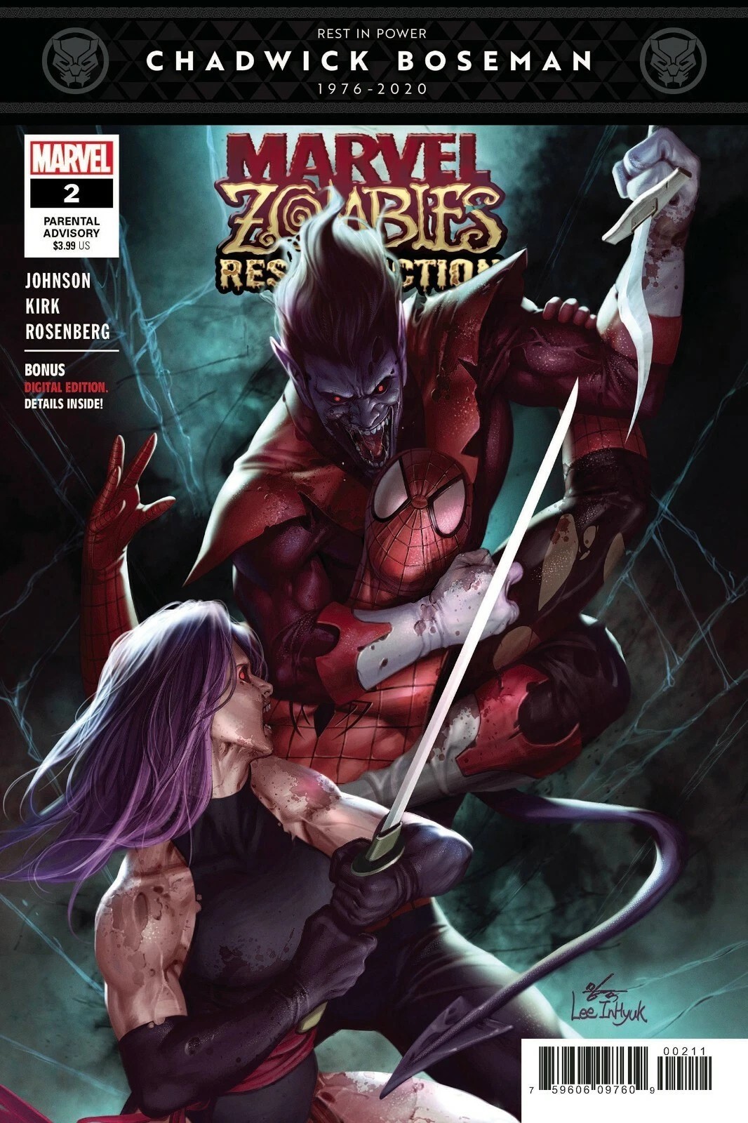 Marvel Zombies 2 Spider-man Nightcrawler Psylocke Cover POSTER PRINT 16&Prime;x24&Prime;