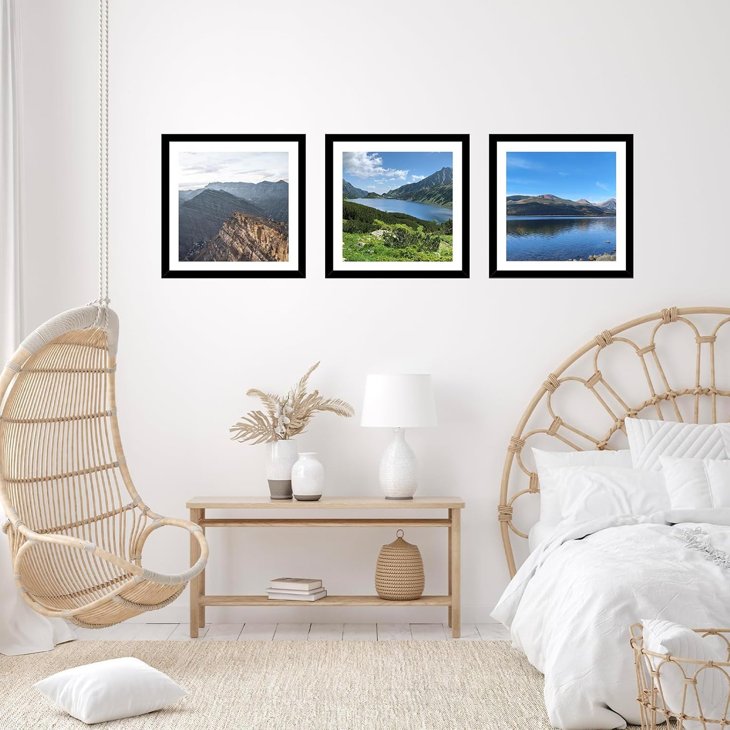 12X12 Picture Frame with Mat for 30 X 30Cm Diamond Art Painting, Display Photo 1