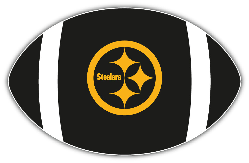 Pittsburgh Steelers NFL Sport Ball Car Bumper Sticker Decal  »SIZES »