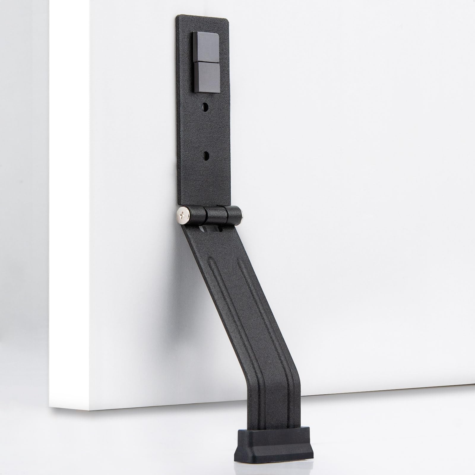 Kickdown Door Stopper for Bottom of Door, Heavy Duty Metal Door Stop with Rub…