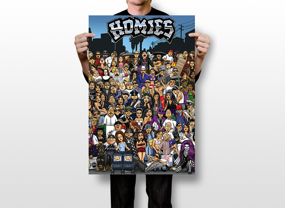 Homies Family Art Wall Indoor Room Outdoor – POSTER 20×30