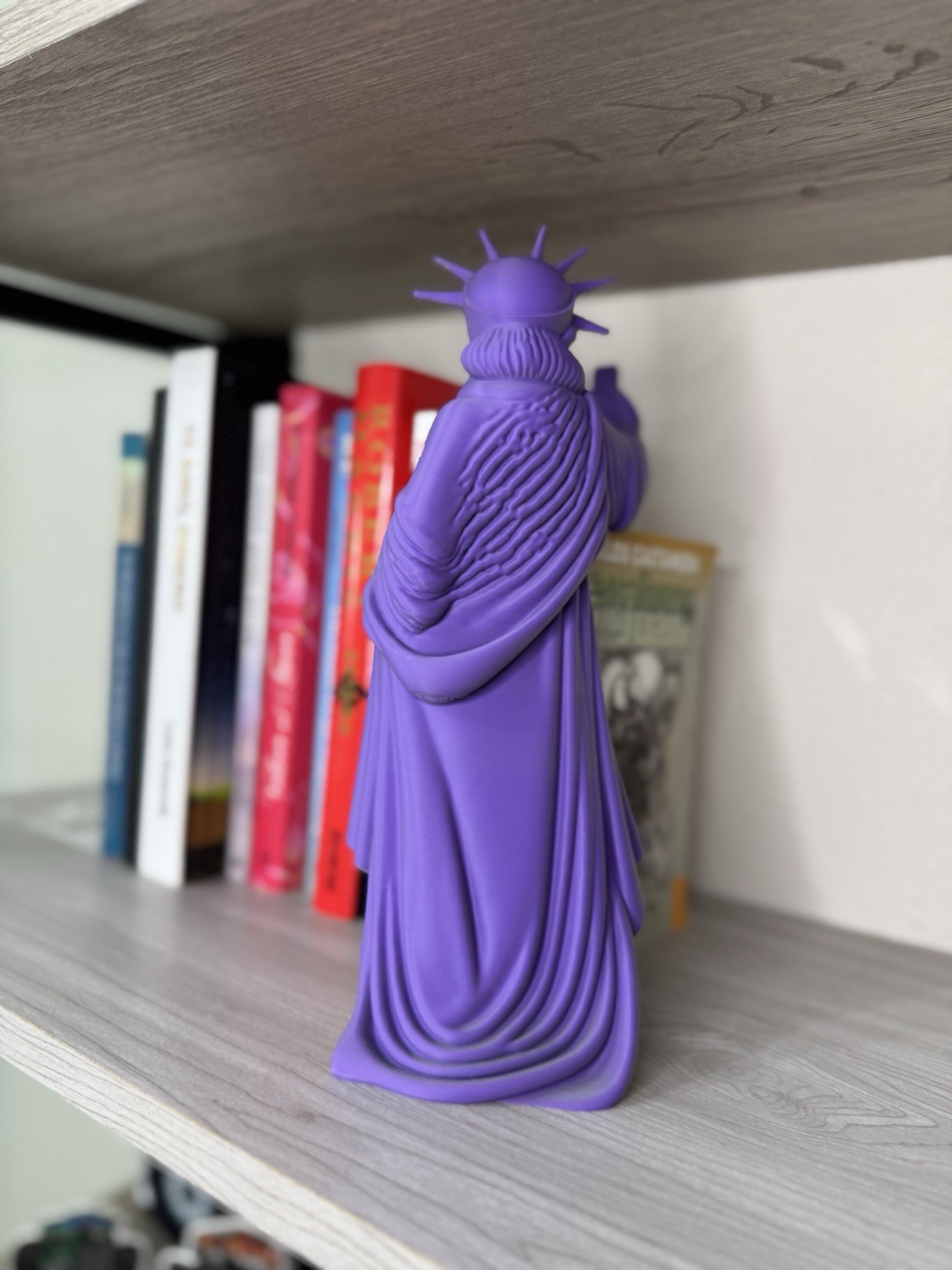 Statue of Liberty Selfie 3D Printed 10.6&Prime; (27cm) Purple Green Fusion Decor Art