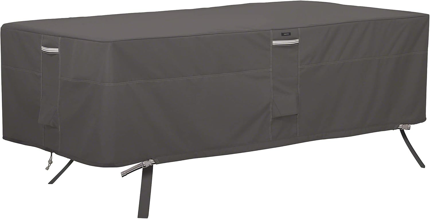 Ravenna Water-Resistant 72 Inch Rectangular/Oval Patio Table Cover, Outdoor