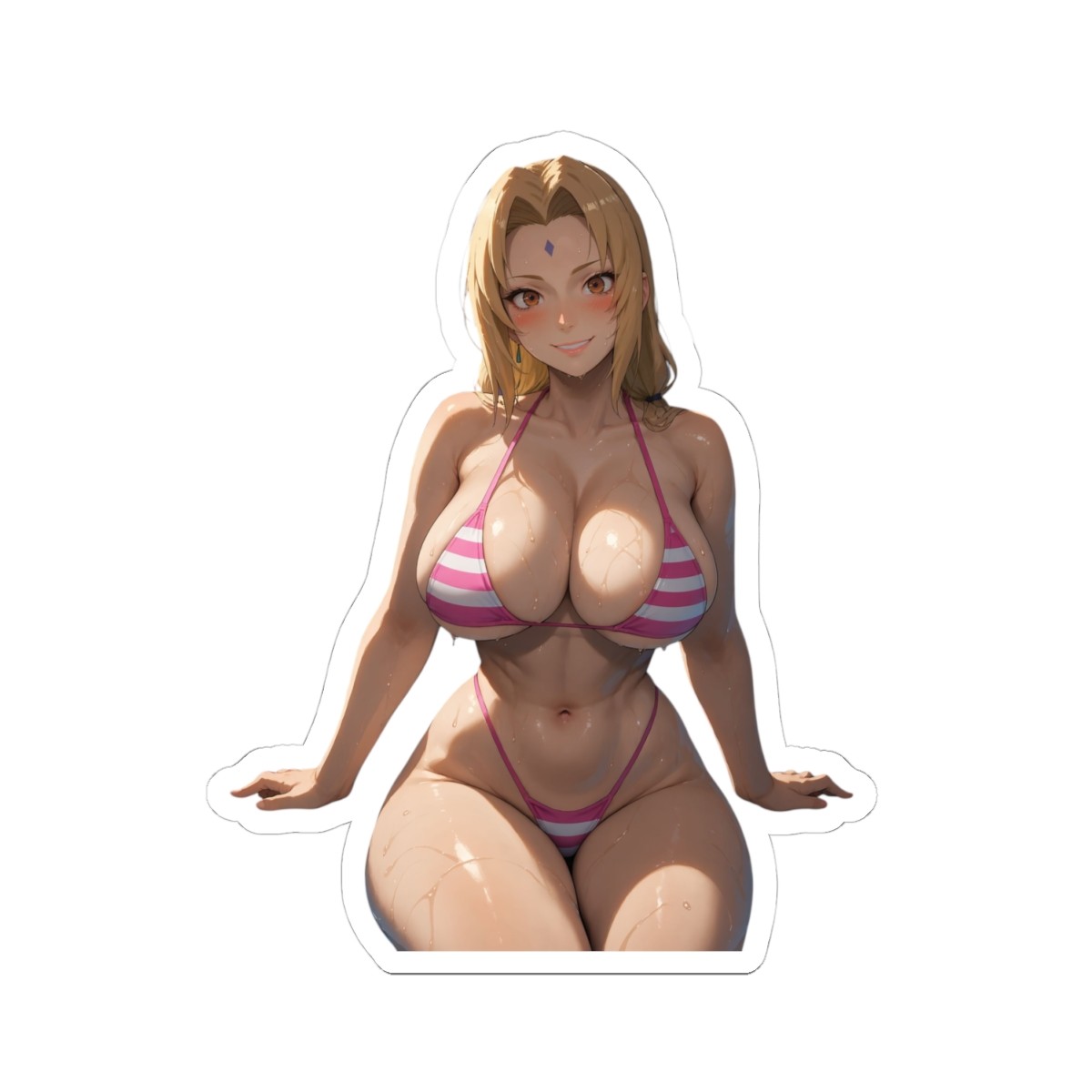 Anime Waifu Sticker (Buy More From My Shop Save More) Tsunade Fan Art