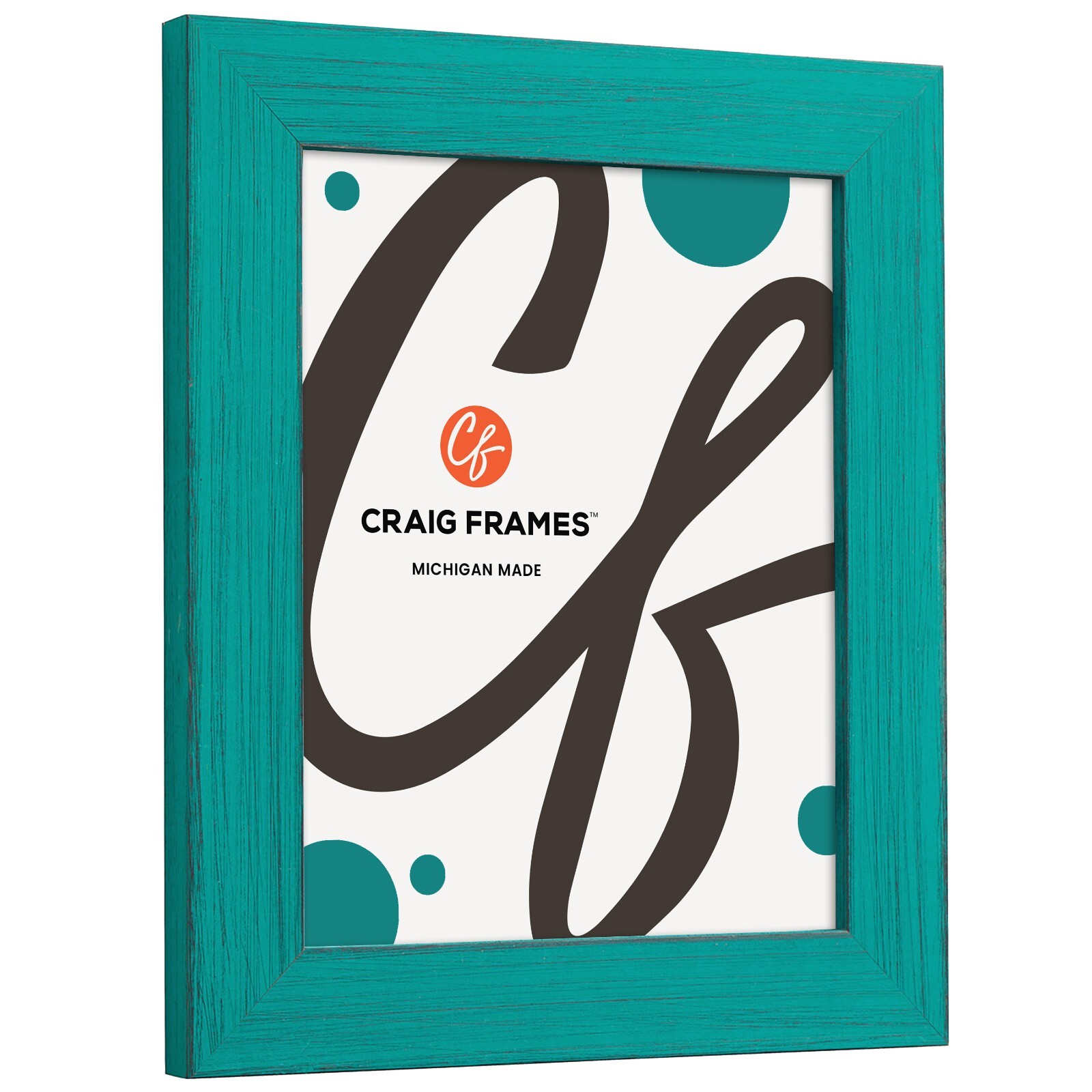 Craig Frames Jasper, 1.5&Prime; Farmhouse Country Rustic French Teal Picture Frame