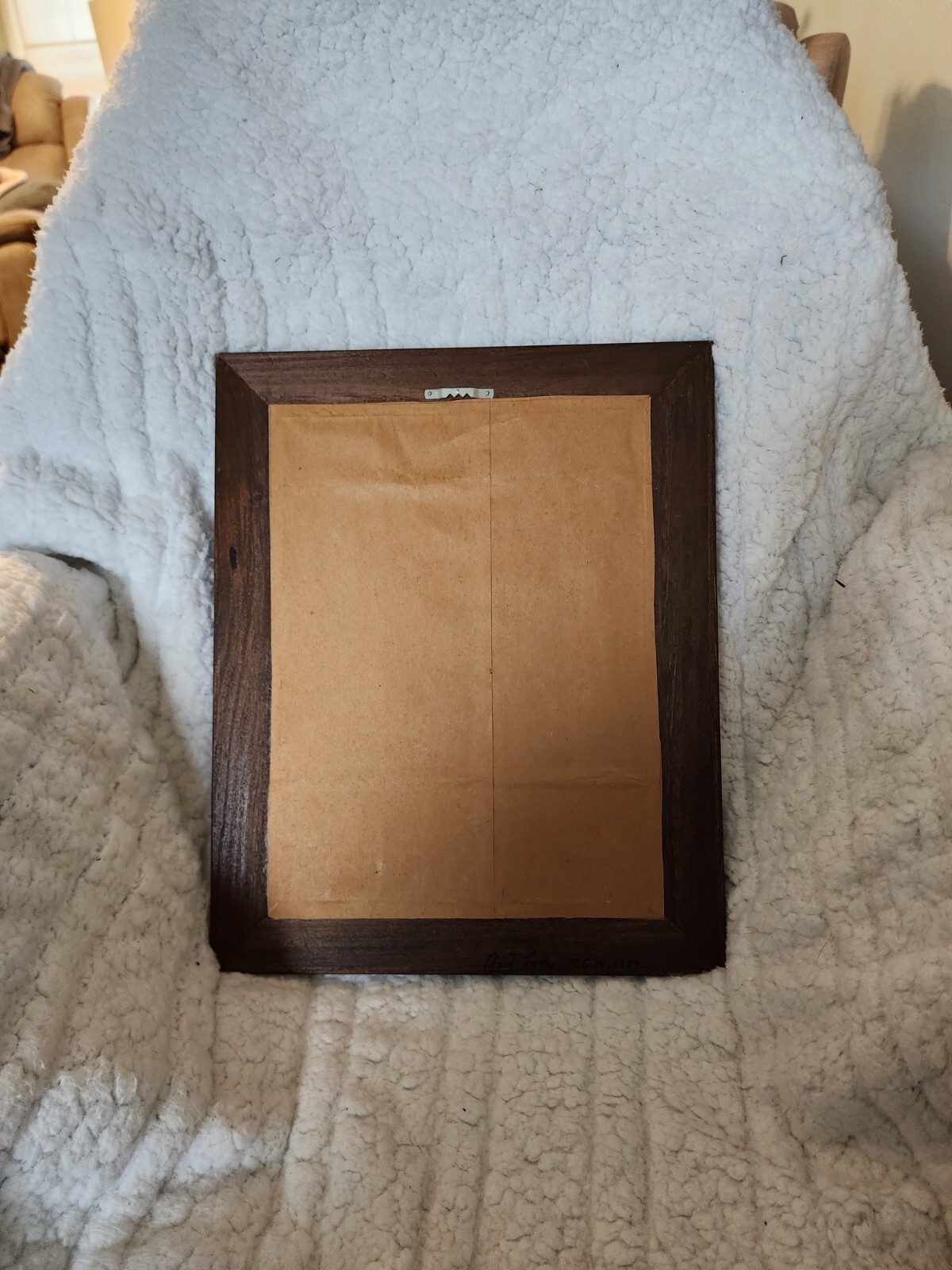 VINTAGE FRAMED LEAF ART Approx 12 x 15