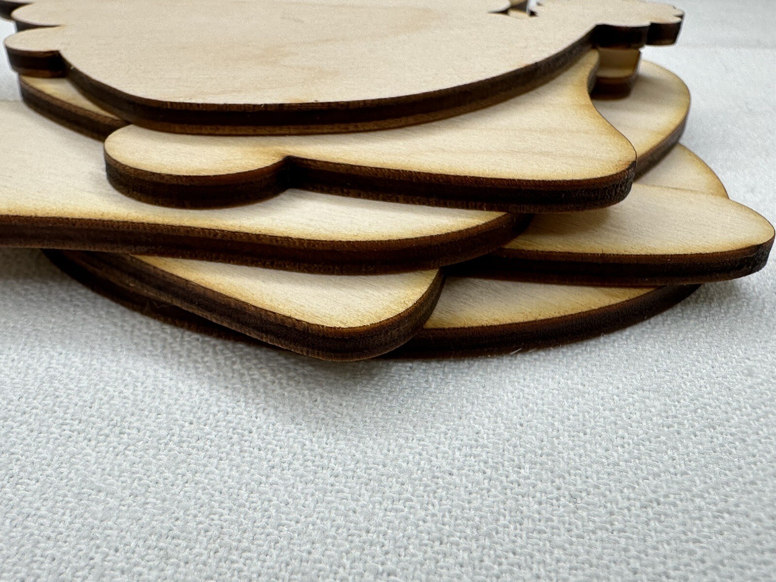Laser Cut Unfinished Wood Letters or Numbers Impact Font Craft Cutout