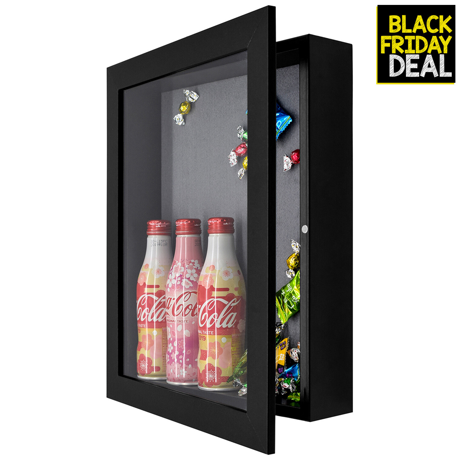 11×14 Shadow Box Black Frame Display Case 2&Prime; inch Depth Memorabilia Awards Medal
