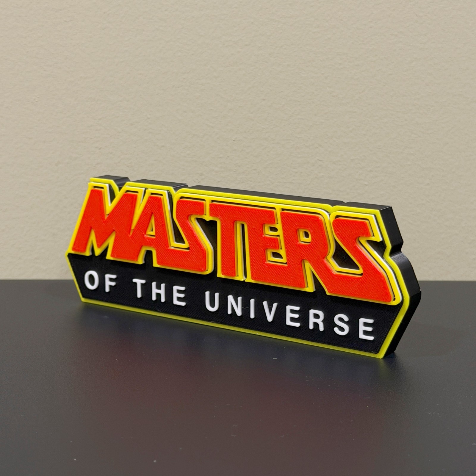 Masters of the Universe Decor Sign 3D Printed Display