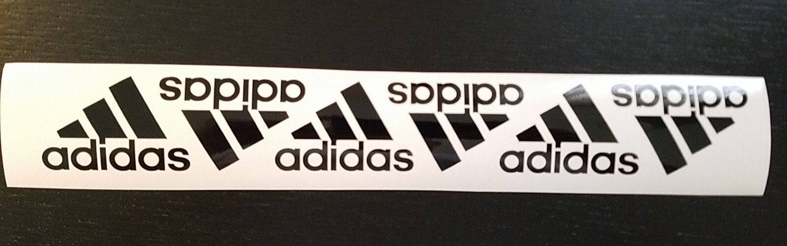 6X Adidas Logo Vinyl Decals Phone Snowboard Skate cups Laptops Car Windows Mugs