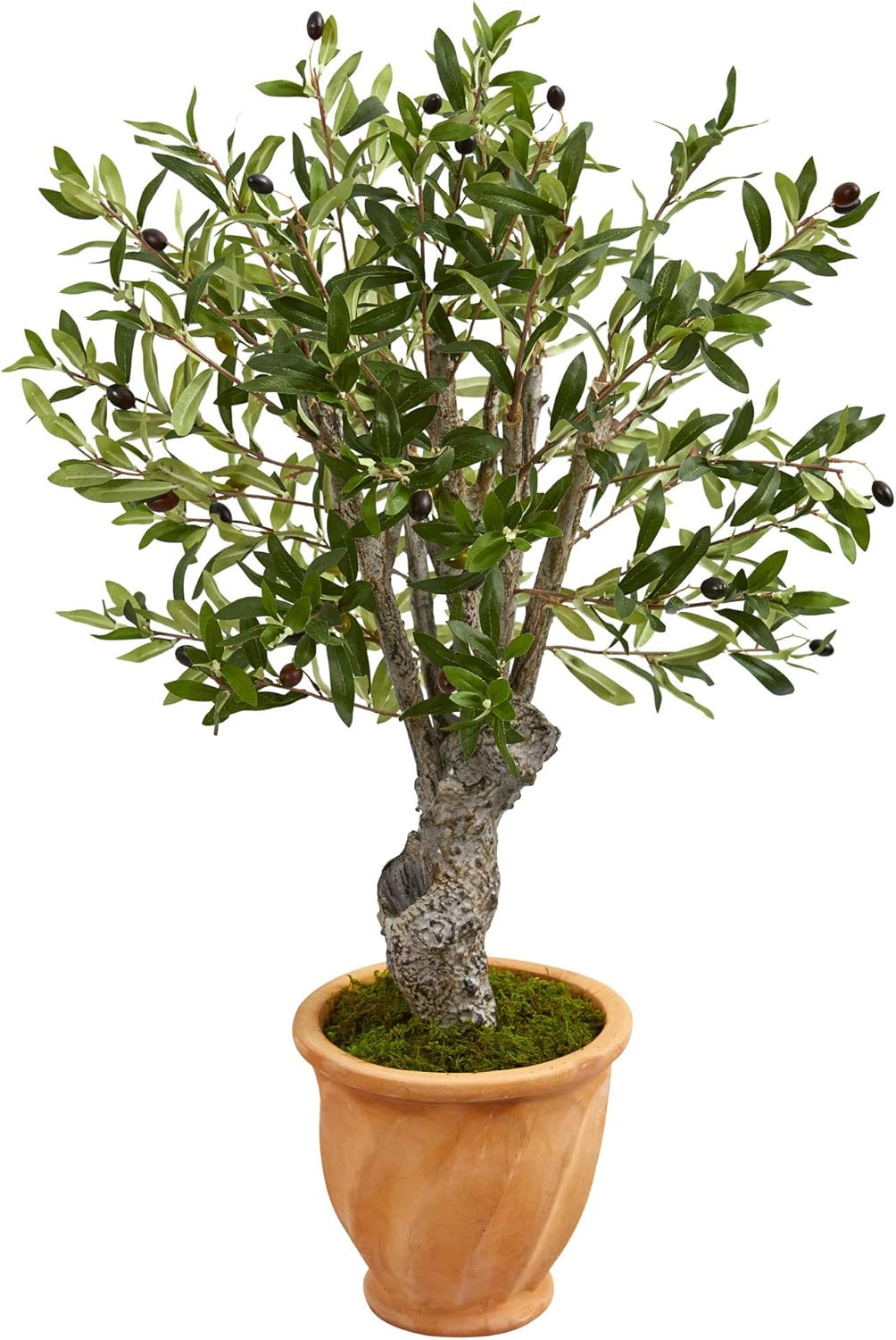 3Ft. Olive Artificial Tree in Terracotta Planter – Perfect Home Decor!