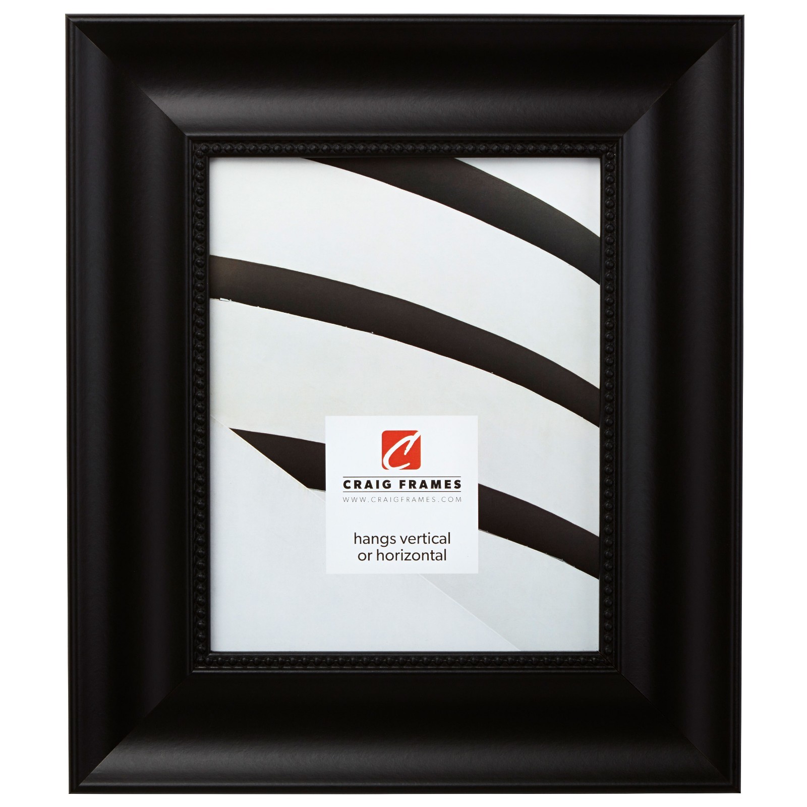 Craig Frames Impression Ornate, 2.75&Prime; Traditional Black Picture Frame