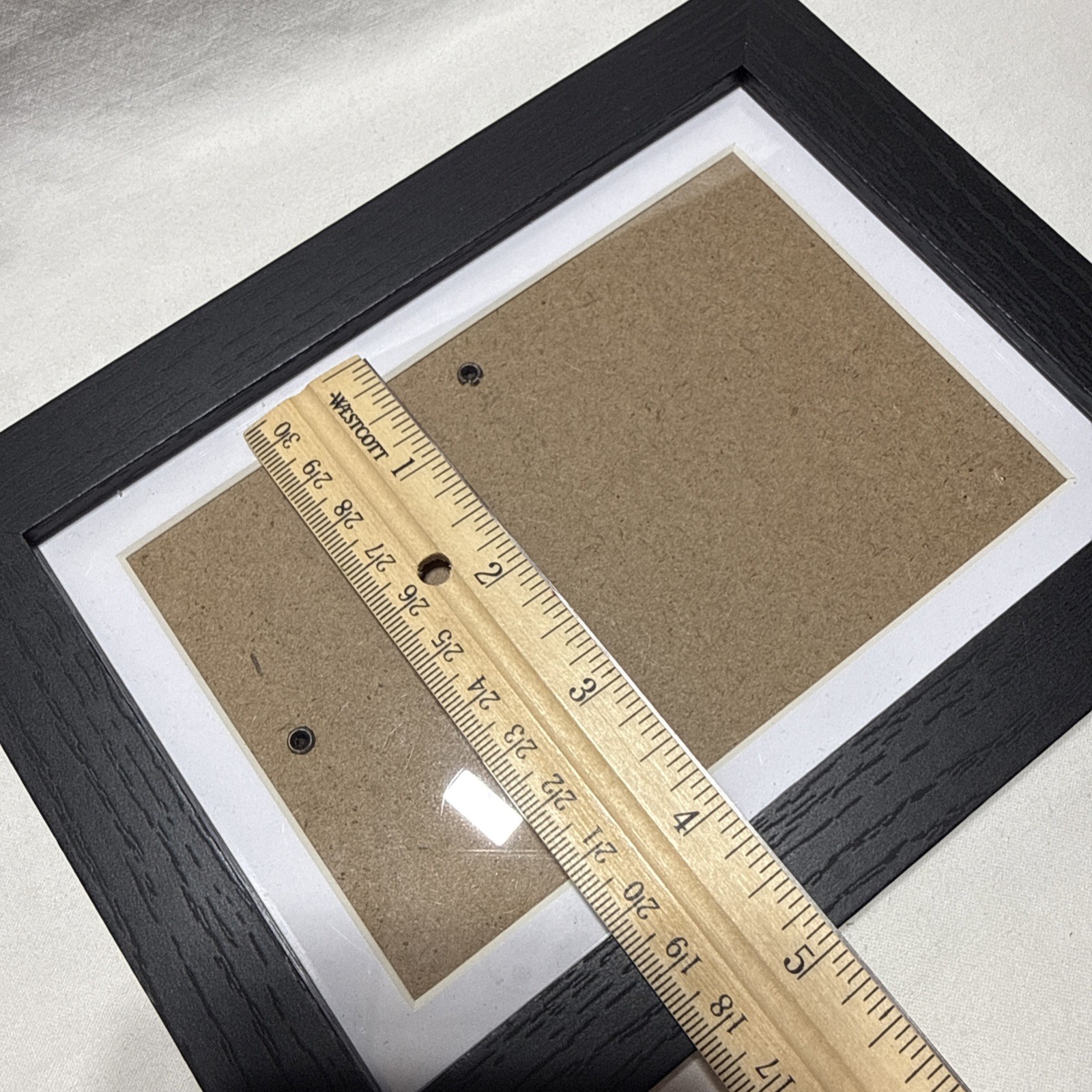 Picture Frame Black With Plastic Front Holds 4×6 – 5×7 Picture 6×8 Frame Size