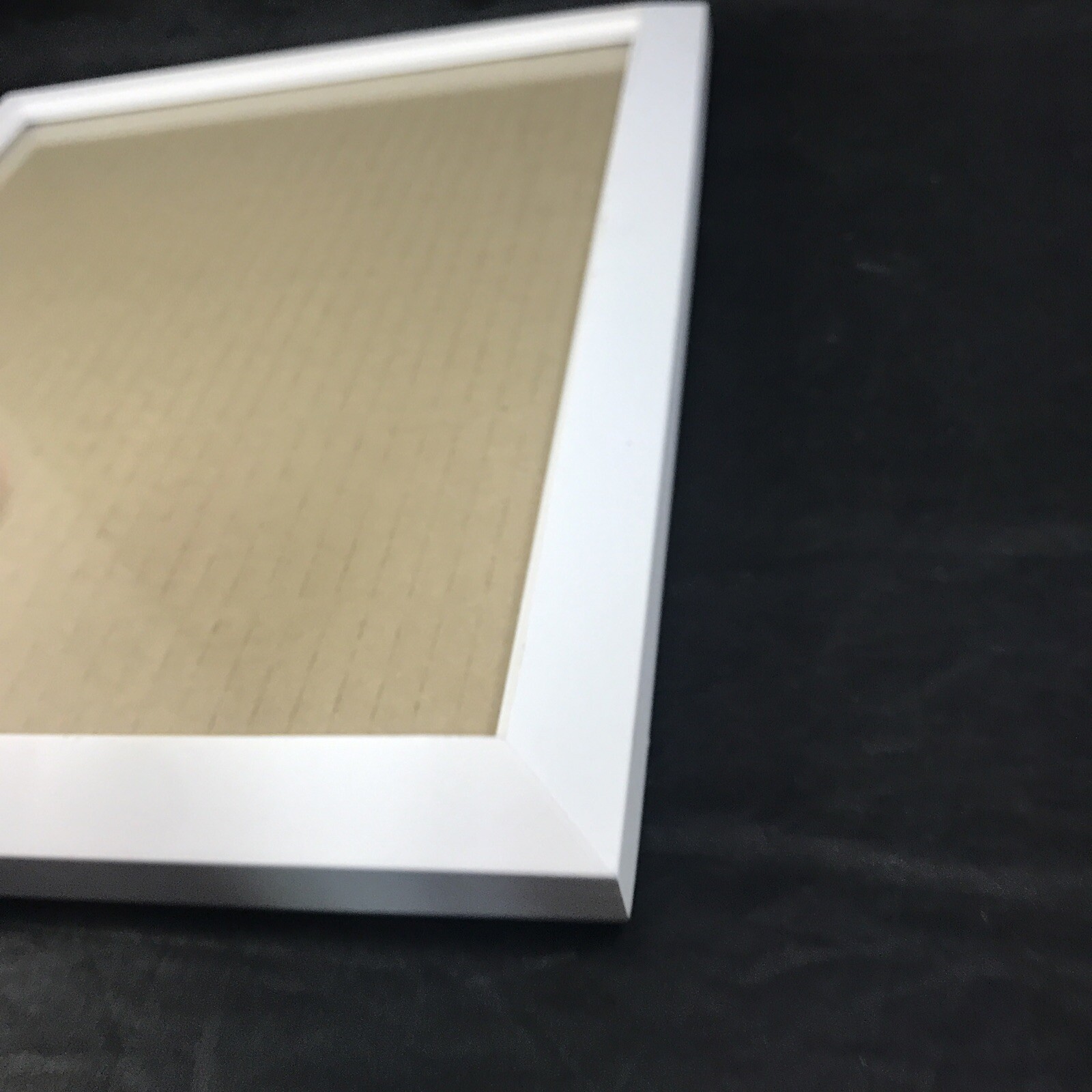 White Photo Frames Set 2 Image Window 9.5 in x 7.5 in Freestanding or Hang