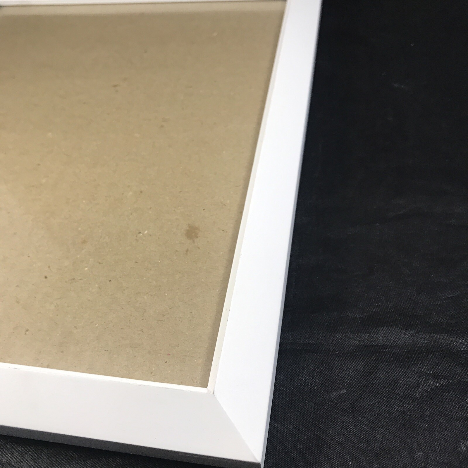 White Photo Frames Set 2 Image Window 9.5 in x 7.5 in Freestanding or Hang