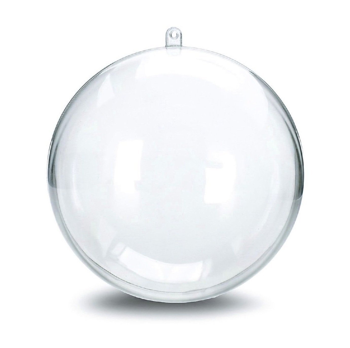 4&Prime; 100mm Acrylic Globe Clear Plastic Round Sphere Fillable Ball Mold Soap Bomb