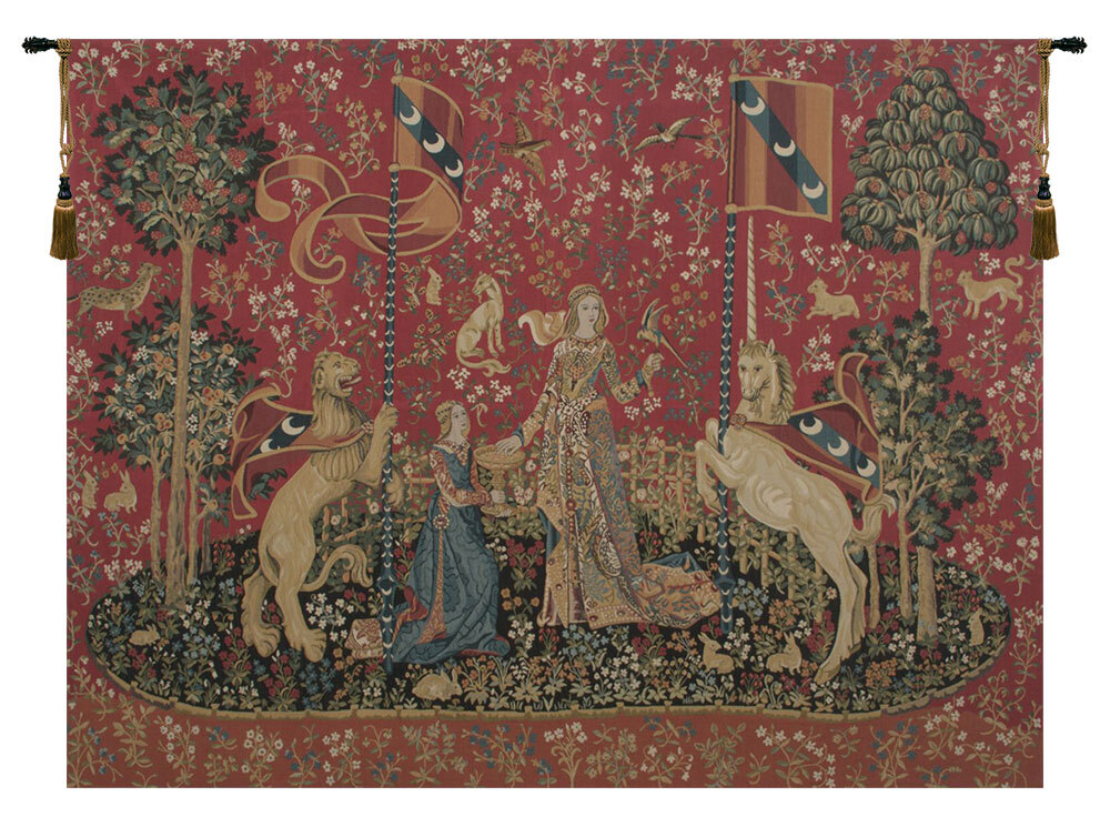 Lady and the Unicorn Taste European Tapestry Wall Art Hanging (New) 50×68 inch