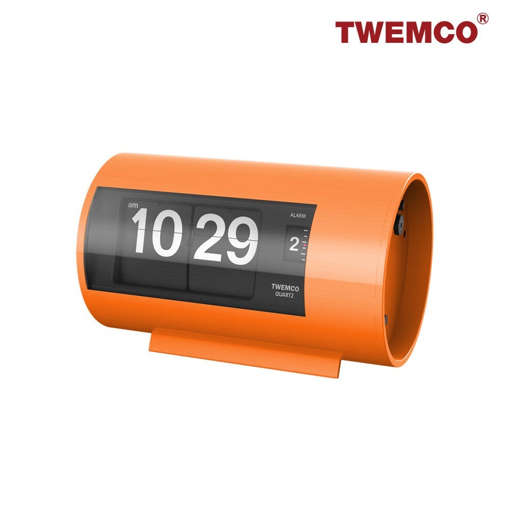 TWEMCO AP-28 Classic Retro Flip Alarm Clock in 7 Colors – German Movement