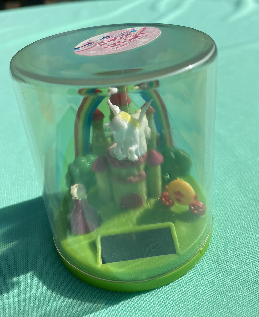 Unicorn Rainbow Solar Fluttering Dancer Jiggler Sun Catcher Encased