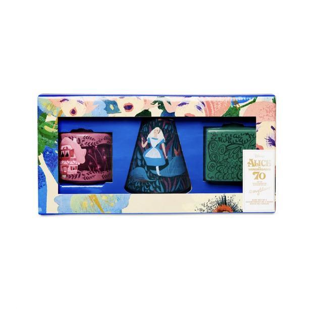 Walt Disney Alice in Wonderland 70th Anniversary by Mary Blair Vase Set of 3
