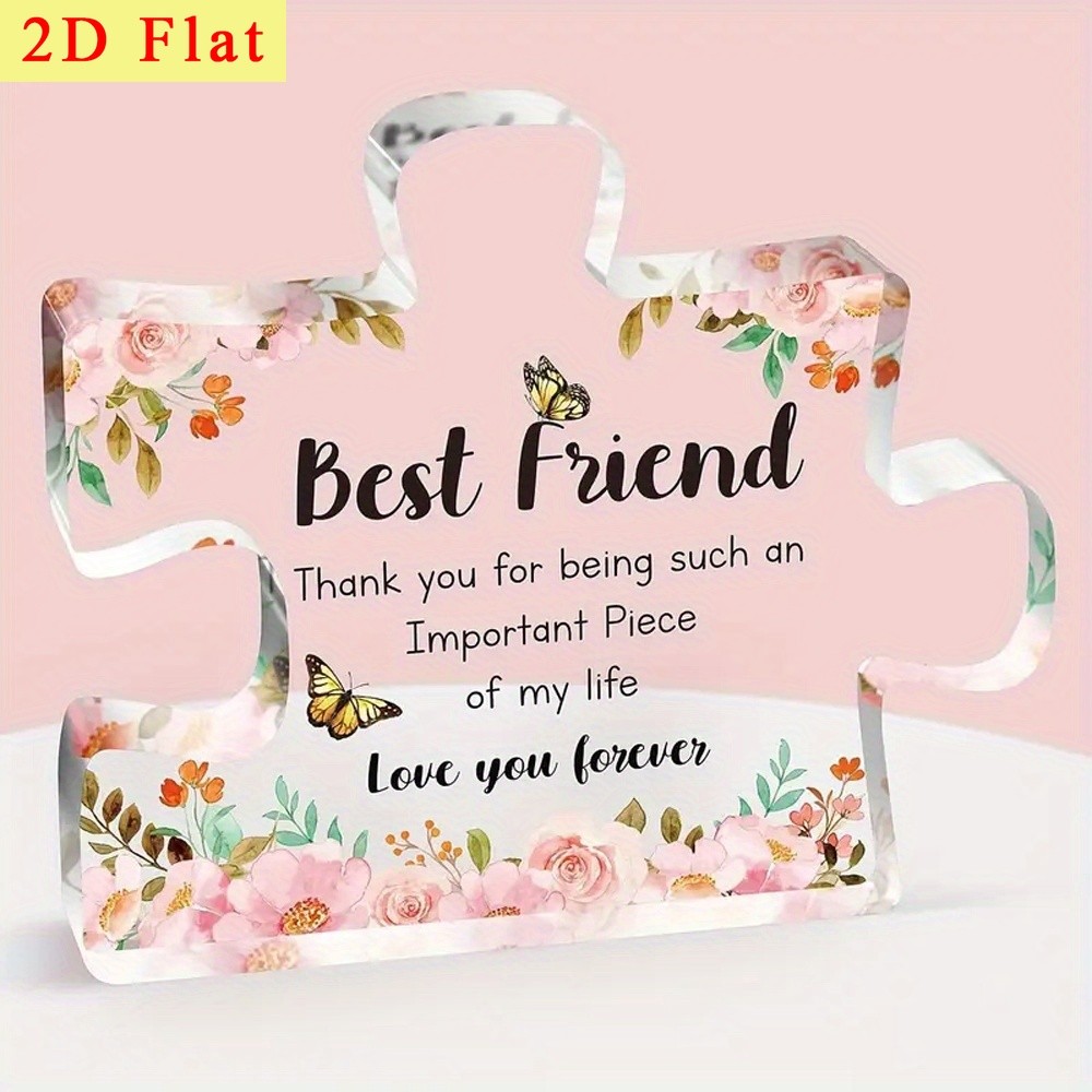2D flat acrylic irregular shaped ornament, mysterious surprise gift box, gift