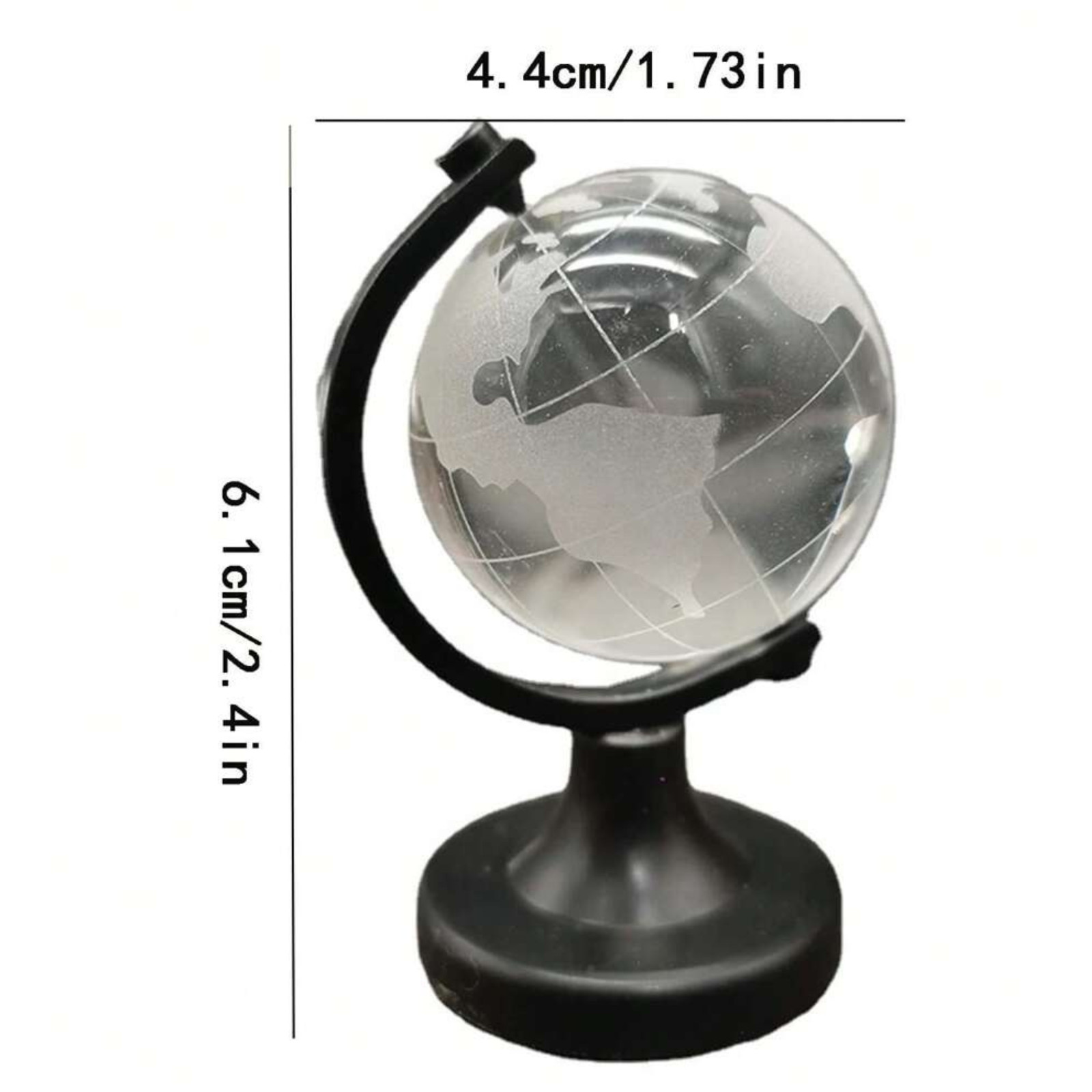 Geographic Earth Globe Decorative World Globe with Tiered Base Desk Globe (1 Pc)
