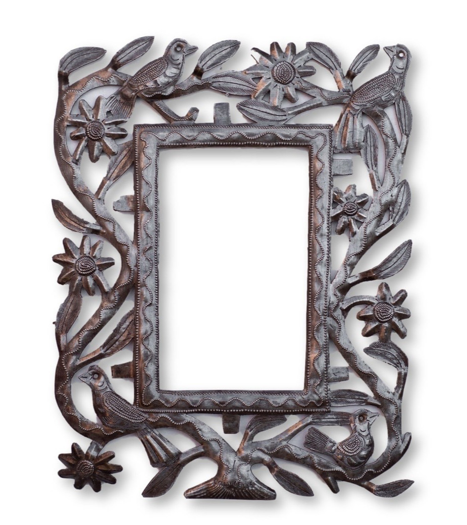 Haitian Metal Frame “Tree of Life” – Limited Edition Handcrafted Wall Art